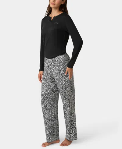 Hue Women's Timeless Jersey Folded Set In Black