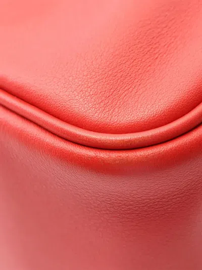 Pre-owned Hermes 2016 Clemence Lindy 26 Satchel In Red