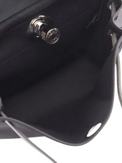 Pre-owned Hermes 2018 Toile Herbag Zip 31 Satchel In Black