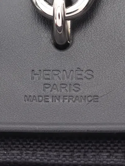 Pre-owned Hermes 2018 Toile Herbag Zip 31 Satchel In Black
