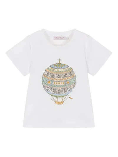 Atelier Choux Graphic-design T-shirt In White