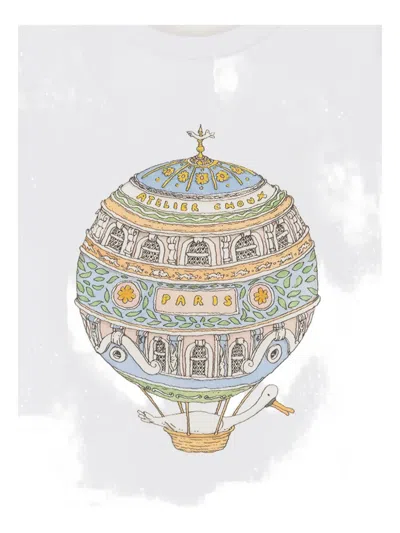 Atelier Choux Graphic-design T-shirt In White