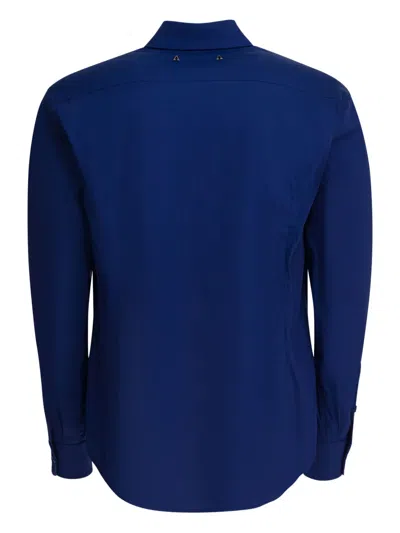 Altum Logo-embroidered Buttoned Shirt In Blue