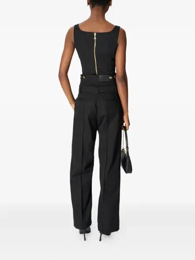 Marine Serre Chain-detail Sleeveless Top In Black