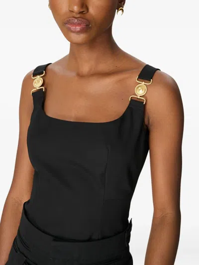 Marine Serre Chain-detail Sleeveless Top In Black