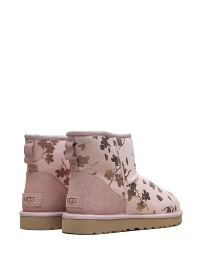 Ugg Floral Foil Mini Boots In Animal Print