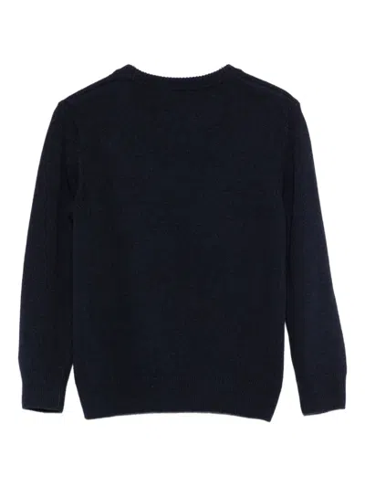Mc2 Saint Barth X Vacanze Di Natale Douglas Intarsia Sweater In Blue