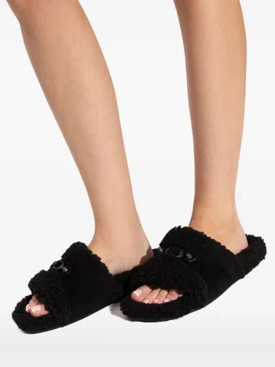 Balenciaga Buckle Strap Slides In Multi