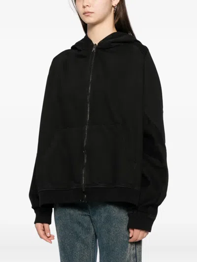 Ottolinger Oversized Cargo Multiline Jacket In Black