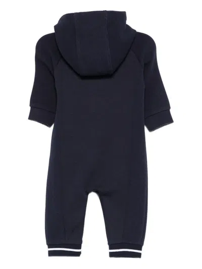 Bosswear Hooded Ribbed Babywear In Blue