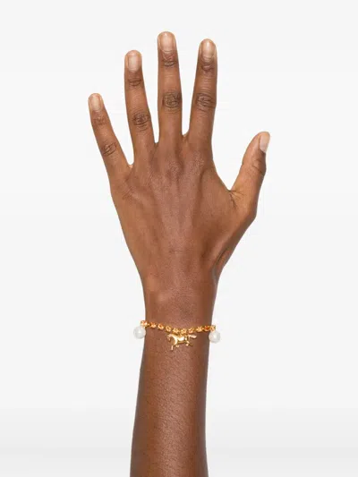 Marni Crystal Charm Bracelet In Gold