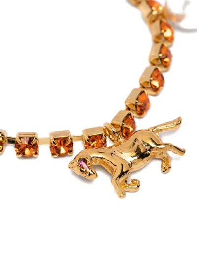 Marni Crystal Charm Bracelet In Gold