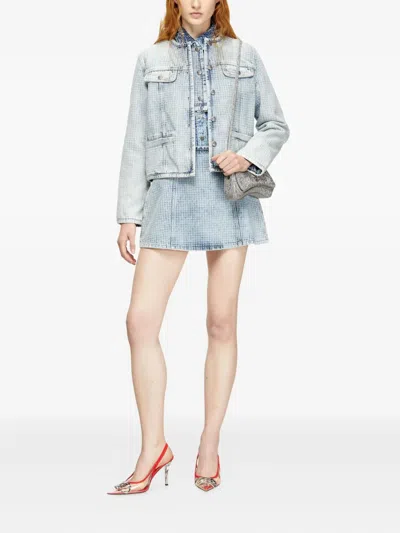 Diesel Button-fastening Denim Jacket In Blue