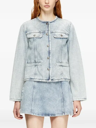 Diesel Button-fastening Denim Jacket In Blue