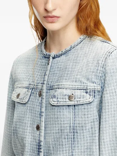 Diesel Button-fastening Denim Jacket In Blue