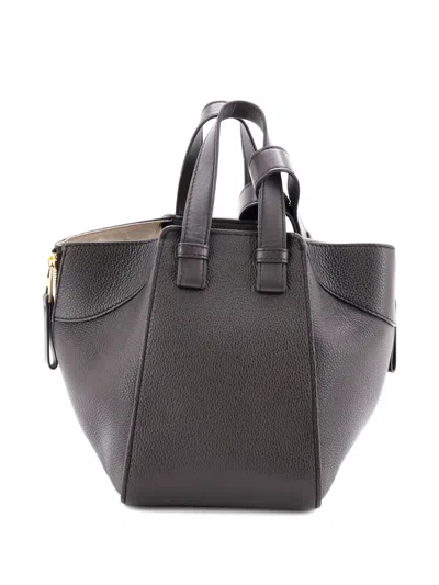 Pre-owned Loewe Hammock Bag Leather Small Shoulder Bag In Brown
