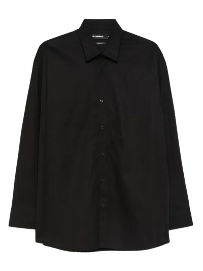 Karl Lagerfeld Buttoned Shirt In Black