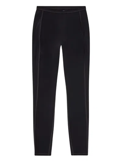 Diesel Meredith-utlt Seam-detail Leggings In Black