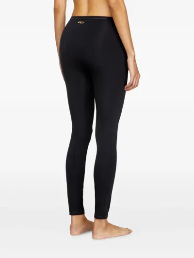 Diesel Meredith-utlt Seam-detail Leggings In Black