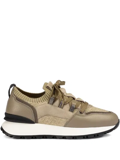 Doucal's Embellished Leather Sneakers In Multi