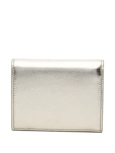 Ferragamo Logo-plaque Wallet In White