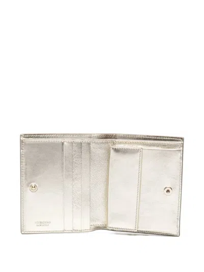 Ferragamo Logo-plaque Wallet In White