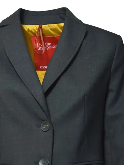 Merci Single-breasted Blazer In Gray