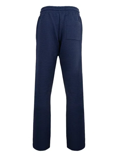 Casablanca Mascot Quilted Trousers In Blue