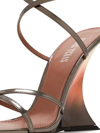 Paris Texas 105mm Nina Leather Sandals In Animal Print