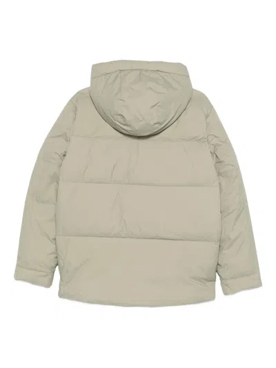 K-way Hooded Pocket Jacket In Neutral