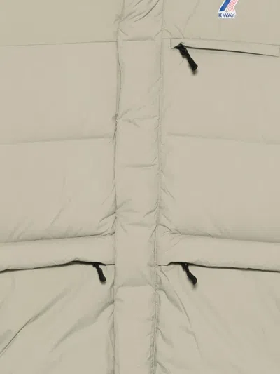 K-way Hooded Pocket Jacket In Neutral