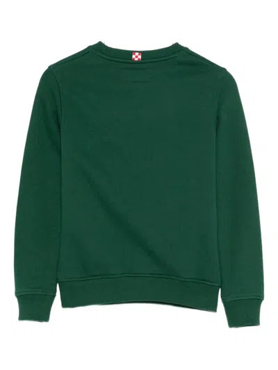 Mc2 Saint Barth Logo-print Crew-neck Sweatshirt In Green