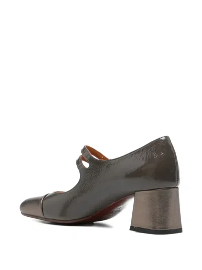 Chie Mihara Buckle-strap Heeled Pumps In Gray