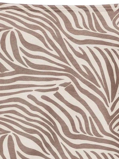 Mes Demoiselles Zebra-pattern Mini Skirt In Multi