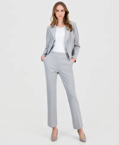 Anne Klein Women's High Rise Pull-on Bootcut Pants In Gray