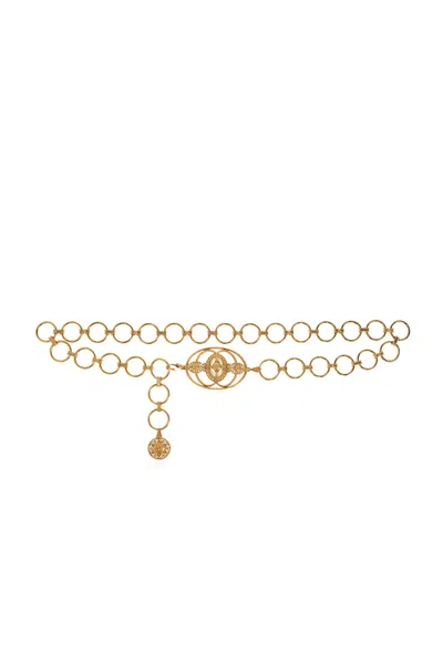 Chloé Amulet Round-links Belt In Gold