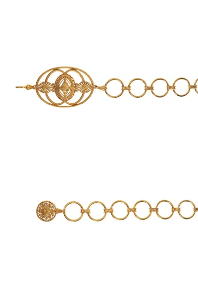 Chloé Amulet Round-links Belt In Gold