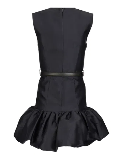 Self-portrait Sleeveless Dress With Pockets Self Portrait In Blue