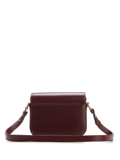 Apc Grace Cross-body Bag In Burgundy