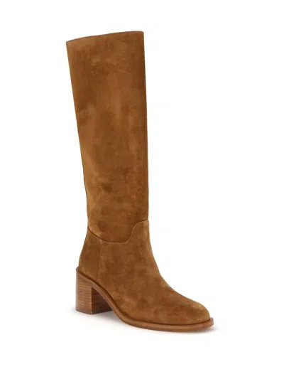 Stuart Weitzman Finn High Boots In Brown