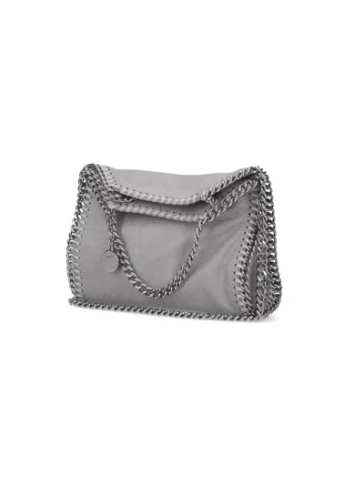 Stella Mccartney Micro Tote Bag Falabella In Gray