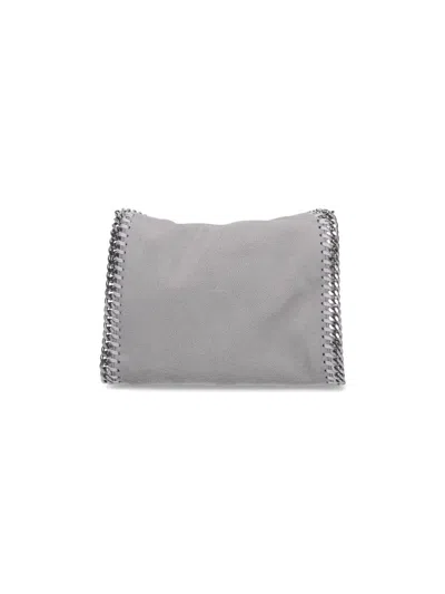 Stella Mccartney Micro Tote Bag Falabella In Gray