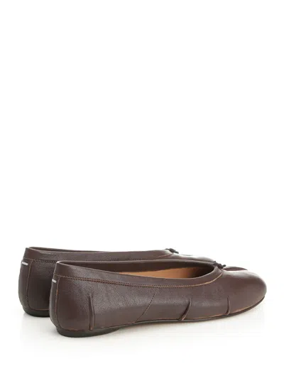 Maison Margiela Tabi New Ballerina In Brown