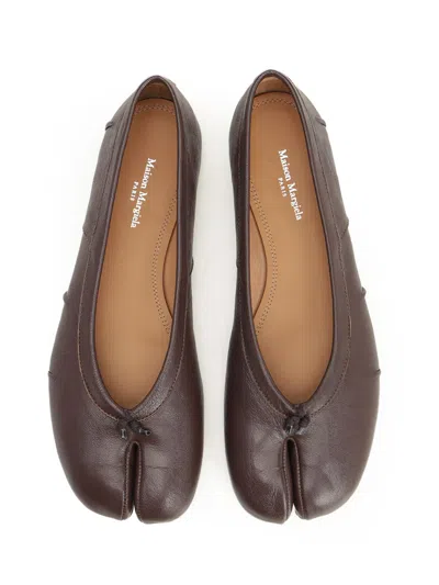 Maison Margiela Tabi New Ballerina In Brown