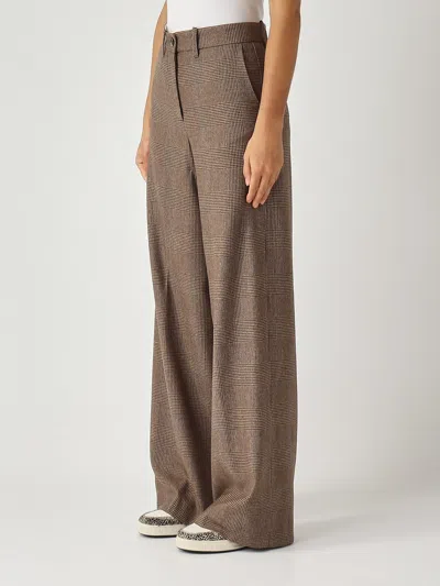 Nine In The Morning Karen Palazzo Trousers In Brown