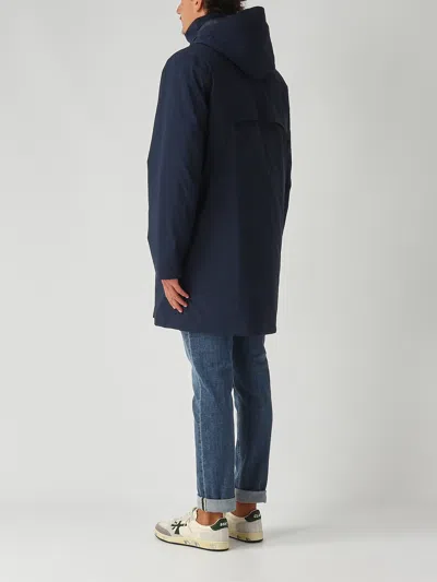 K-way Thomal Bonded Padded Down Jacket In Blue