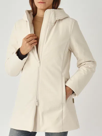 Woolrich New Firth Down Parka Raincoat In Brown