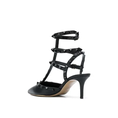 Valentino Garavani Patent Rockstud Pumps With Matching Straps And Studs 65 Mm Woman Black 41.5 In Black