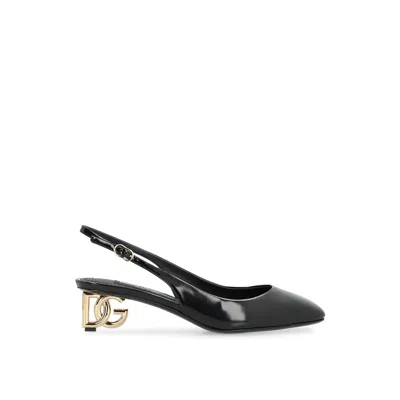Dolce & Gabbana Jackie Slingback Pumps In Black