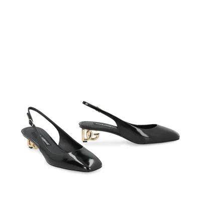 Dolce & Gabbana Jackie Slingback Pumps In Black